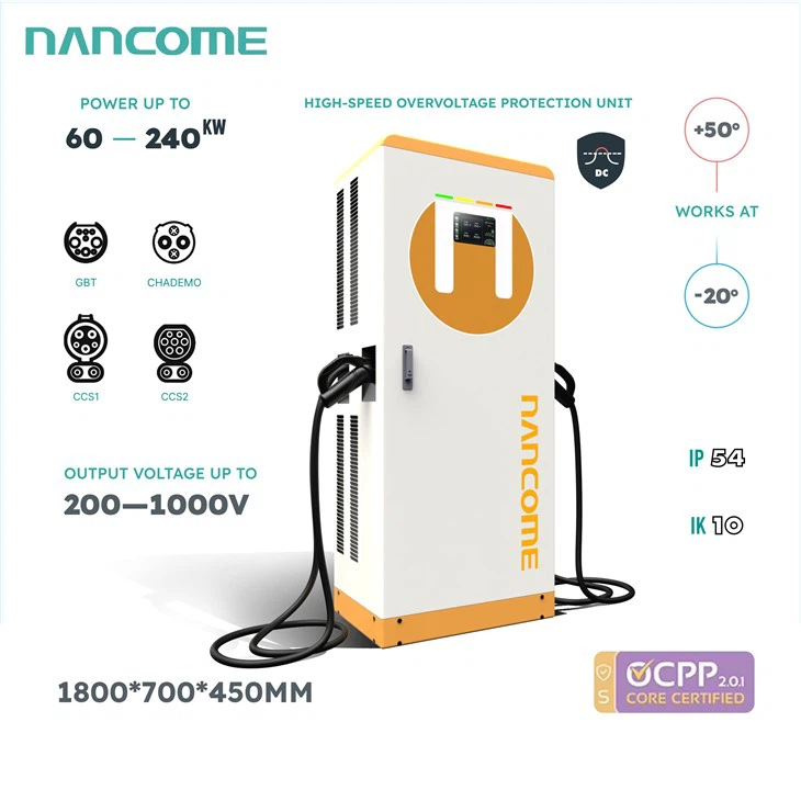 Electric Vehicle 240kw Dc Fast Charger